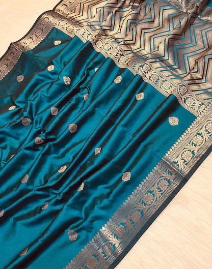 Silky Banarasi Semi Katan Soft Silk Saree