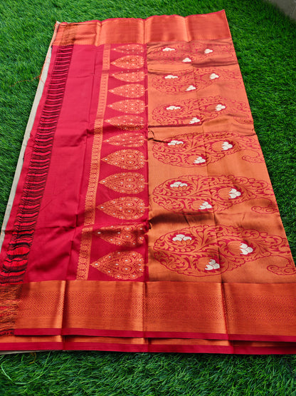 Regal Revarie Dharmavaram Style Meena Soft Silk Sarees