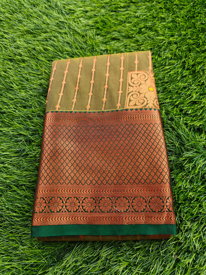 Regal Revarie Dharmavaram Style Meena Soft Silk Sarees