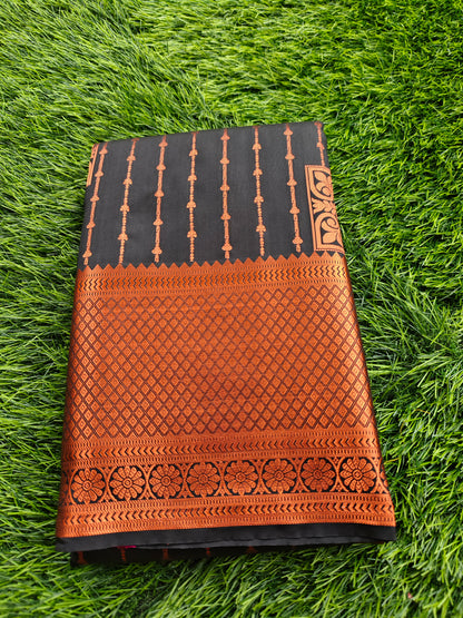 Regal Revarie Dharmavaram Style Meena Soft Silk Sarees