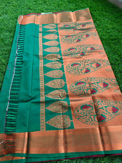 Regal Revarie Dharmavaram Style Meena Soft Silk Sarees