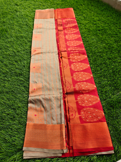 Regal Revarie Dharmavaram Style Meena Soft Silk Sarees
