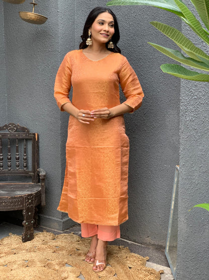 Brocade Banarasi Straight Pattern Suit