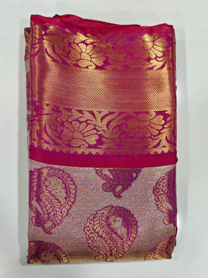 Kanchipuram Tissue Soft Silk Saree